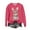 Hot Pink, variant on Easter Bunny Sweatshirts for Women, Long Sleeve Pullover Sweatshirt, Women's Round Neck Sweatshirts Easter Printed Pullover Tops Raglan Sleeves Long Sleeved Hoodie Sweatshirts
