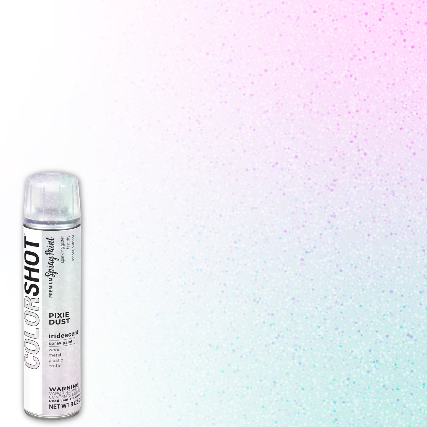 COLORSHOT Premium Iridescent Multicolor Gloss Pixie Dust Spray Paint