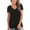 Black, variant on DondPO Tshirts for Women,Short Sleeve Shirts Women's Casual Comfort V-Neck Solid Color Pocket Loose Fit Short Sleeve Shirt V Neck T Shirts,Basic Tees, Items,Army Green L
