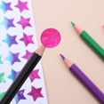 thumbnail image 2 of Pegatinas de estrella de cinco puntas con diseño floral láser, pegatinas decorativas para manualidades, 20 unidades, 2 of 3