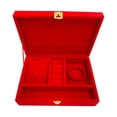 thumbnail image 1 of Jewelry Display Box Gift Box Bracelet Red Velvet Earrings Necklace Storage Case, 1 of 9
