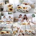 thumbnail image 5 of Sunflower Bedding Duvet Cover Set Queen Size 4 Pieces Farmhouse Rustic Retro Summer Floral Butterfly Bedding Set with Zipper Closure, 1 Comforter Cover 90x92 Inches 1 Flat Sheet & 2 Pillow Cases, 5 of 7