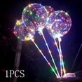 thumbnail image 1 of Globo LED BoBo leyfeng de 18 pulgadas luz Led transparente con Palo para cumpleaños, 1 of 8