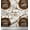 Tawny Brown, variant on Soimoi Black Cotton Voile Fabric Candies,Bell & Baubles Christmas Printed Craft Fabric by the Yard 42 Inch Wide