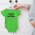 thumbnail image 5 of Cutest Little Brother Siblings Bodysuit Jumper Boys Infant Baby Brisco Brands NB, 5 of 6