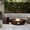 Brown, variant on VENTOPYR 2-Piece Outdoor Propane Firepit Table Set Side Table with Tank Table