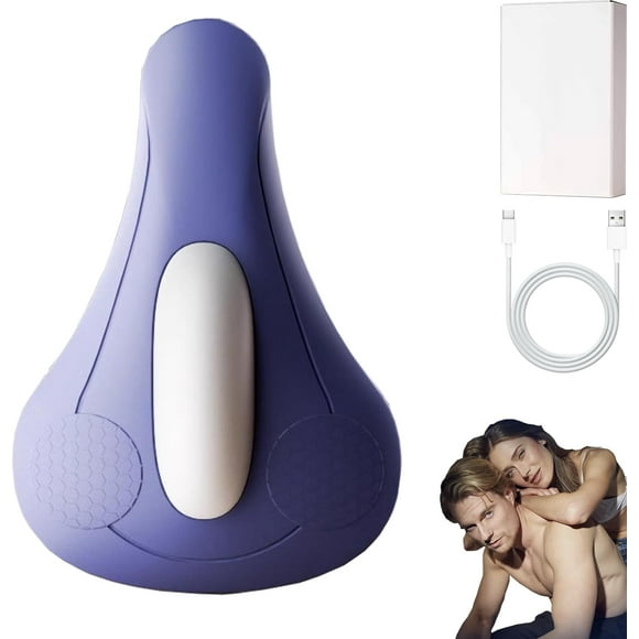 PelviPulse Pro, PelviPulse Pelvic Floor Exercise Massager for Men with 4 Vibration Modes, USB-C Rechargeable Seat Trainer for Improves Stamina (Blue)