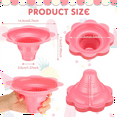 thumbnail image 6 of 200 Pieces 4 Oz Colorful Shaved Ice Cups Flower Shaped Snow Cone Leak Proof Plastic Snack Cream Bowls, 6 of 7