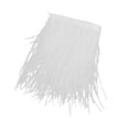 thumbnail image 2 of Ostrich Bordure à Franges en Plumes Couture de Costumes Artisanat Déco Couture de Costumes 9-15 cm Blanc, 2 of 9