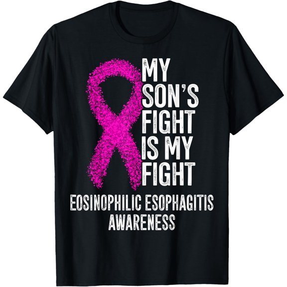 t-shirt EOE My Son's Fight Is My Fight Eosinophilic Esophagitis T-Shirt mens，black，women，funny，journey，Crew Neck, Short Sleeve,custom clothing patterns.gift