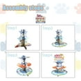 thumbnail image 7 of Cartoon Dog 3-Tier Cardboard Cupcake Stand for Cupcakes Dessert Tower Dog House Birthday Party Supplies for Blue Dog Theme Baby Shower Birthday Party Decorations, 7 of 7