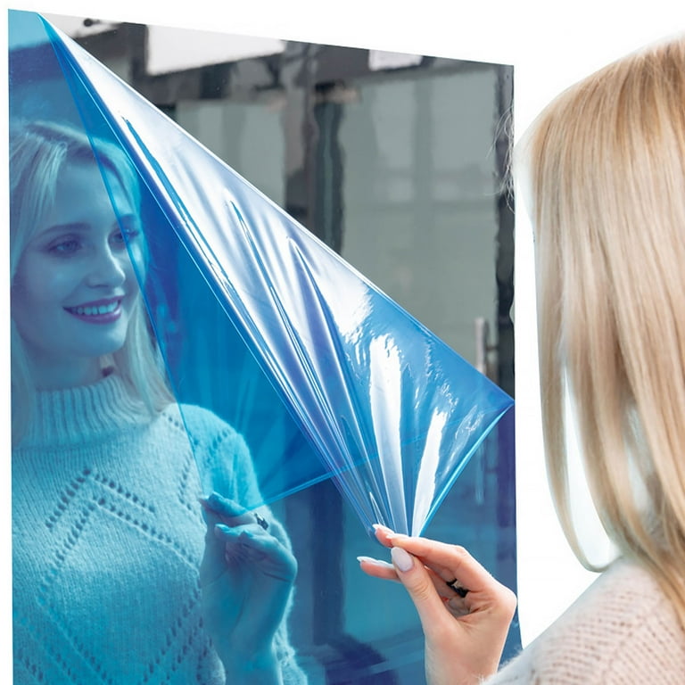 Yirtree Flexible Mirror Sheets, Decorative Self Adhesive Plastic