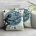 thumbnail image 3 of GOSMITH Throw Pillow Covers Watercolor Bird with Quotes Cushion Pillow Case Home Decor Pillowcase  White, 3 of 5
