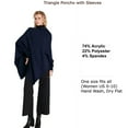 thumbnail image 3 of Look by M Triangle Poncho with Sleeves, 3 of 13