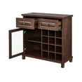 thumbnail image 4 of Gramercy Way Small Mahogany Bar Cabinet with Glass Door, 4 of 10