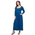 thumbnail image 3 of Womens Scoop Neck Pocket Maxi Dress, 3 of 10