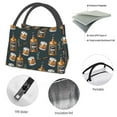 thumbnail image 4 of Easygdp Cigar Bolsa de Almuerzo Insulada Reutilizable, Bolsa de Mano y Bandolera para Oficina, Trabajo, Viajes, 4 of 6