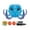 Blue Octopus Pool Toy#TXD15, variant on Pool Wave Octopus Pool Toys – 2-in-1 Inflatable Float Water Game Basketball Hoop Ring Toss Outdoor Swimming Cool Summer Family Party Gift – Blue White
