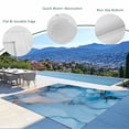 Blue Marble Texture Outdoor Rug, Abstract Gradient Water Ripple Non ...
