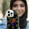 thumbnail image 5 of MUNDAZE Apple iPhone XR Shockproof Clear Hybrid Protective Phone Case Mandala Geometry Abstract Dragon Pattern Cover, 5 of 5