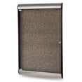thumbnail image 2 of Ghent's Wood 4' x 2' 1 Door Enclosed Bulletin Board with Satin Trim in Chocolate, 2 of 2