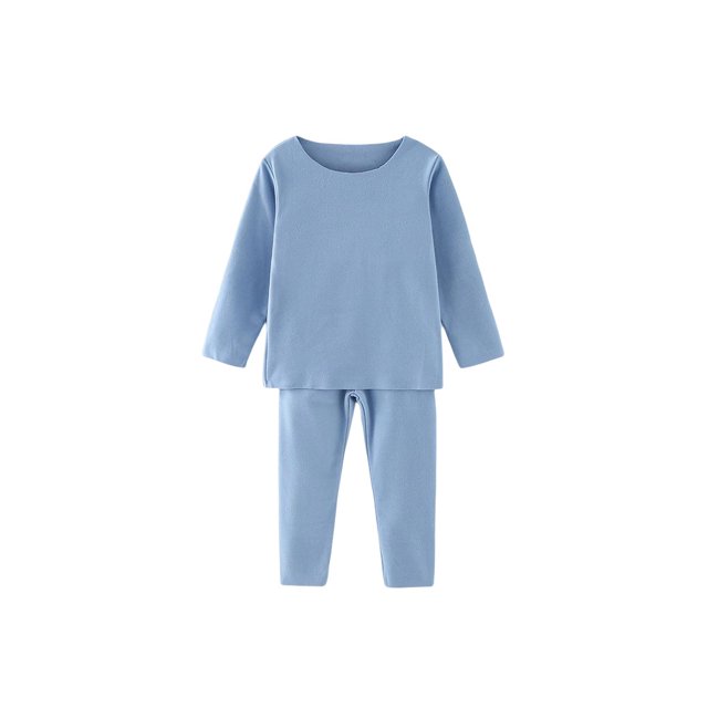 Minnieouse Calzoncillos largos para niños, conjunto de ropa interior térmica cálida de invierno para niños, capa base de manga larga, ropa elástica Ropa interior Cielo azul Minnieouse AP013731-02