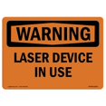 thumbnail image 1 of SignMission OS-WS-D-35-L-12229 Panneau d'Avertissement OSHA - Dispositif Laser en Cours d'Utilisation, 1 of 1
