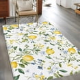 thumbnail image 2 of 3'x5' Area Rugs, Summer Lemon Indoor Outdoor Area Rug for Living Room Bedroom, Yellow Spring Floral Botanical Washable Bathroom Rugs Kitchen Floor Carpet Mats Home Decor Aesthetic, 2 of 8