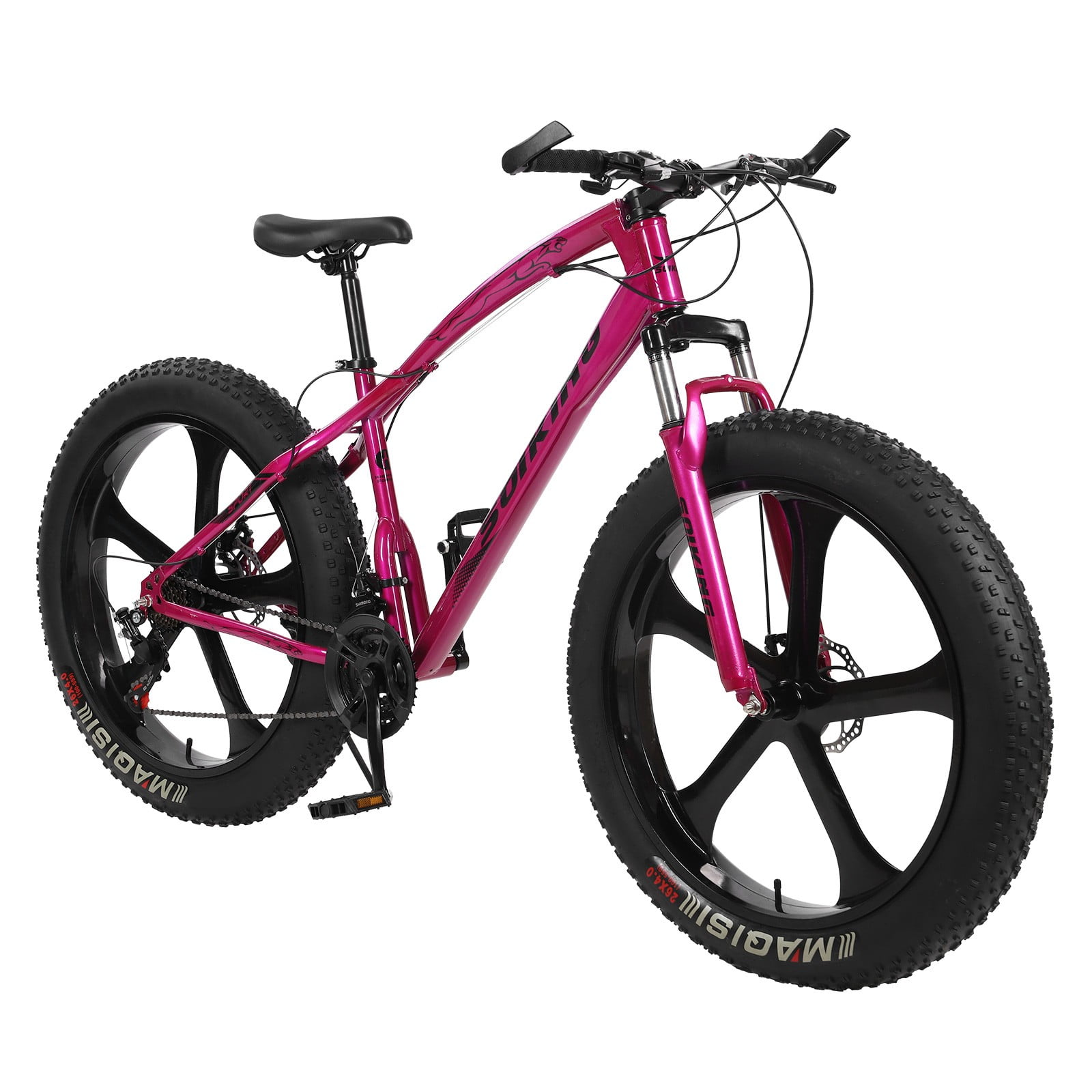 26" 4"D Fat Tire 21Speed  Snow Mountain Bike Bicycle High-Aluminum Frame MTB 
