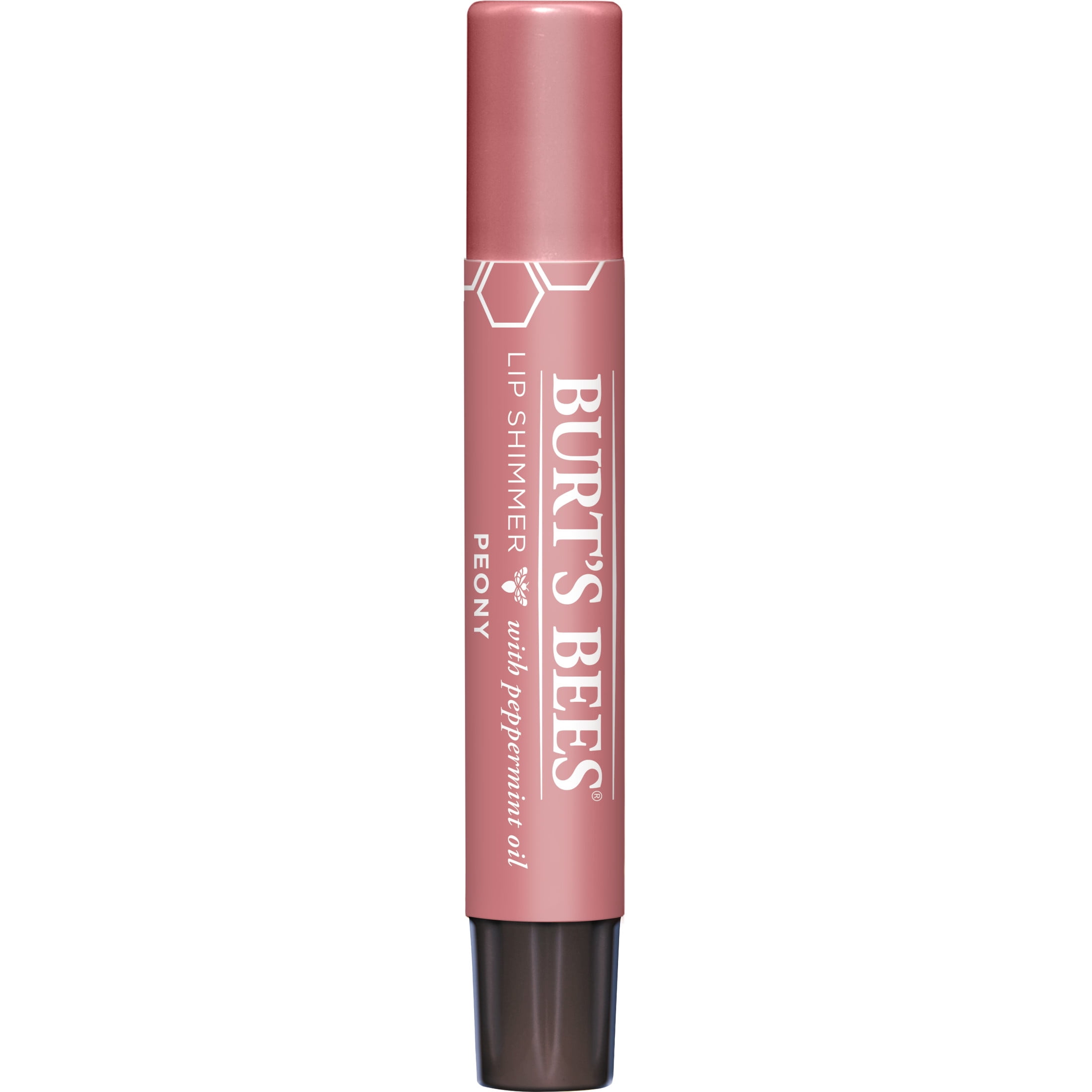 (6 pack) Burt's Bees Peony Lip Shimmer, 1-Pack, 0.09 oz.