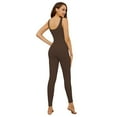 thumbnail image 3 of DODOING Shaper Jumpsuit for Women Shapewear Workout Sleeveless Body Shaper Square Neck Sports Romper, 3 of 8