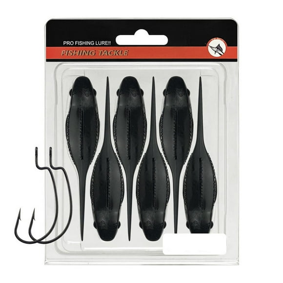 6pcs 10cm Swimbait Long Tailed Fake Tadpole Soft Bait Sinking Floating Wobblers