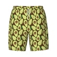 thumbnail image 4 of Lsque Mens Swim Trunks Avocado Pattern - Bathing Suit Compression Liner - Beach Swim Shorts Swimwear - (S-3XL) - Stretch Quick Dry -X-Large, 4 of 9