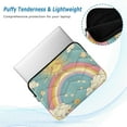 thumbnail image 2 of FORMRS 13"-13.3" Laptop Sleeve Protective Case Soft Carrying Quilted Computer Bag Cover, Retro Beige Rainbow, 2 of 7