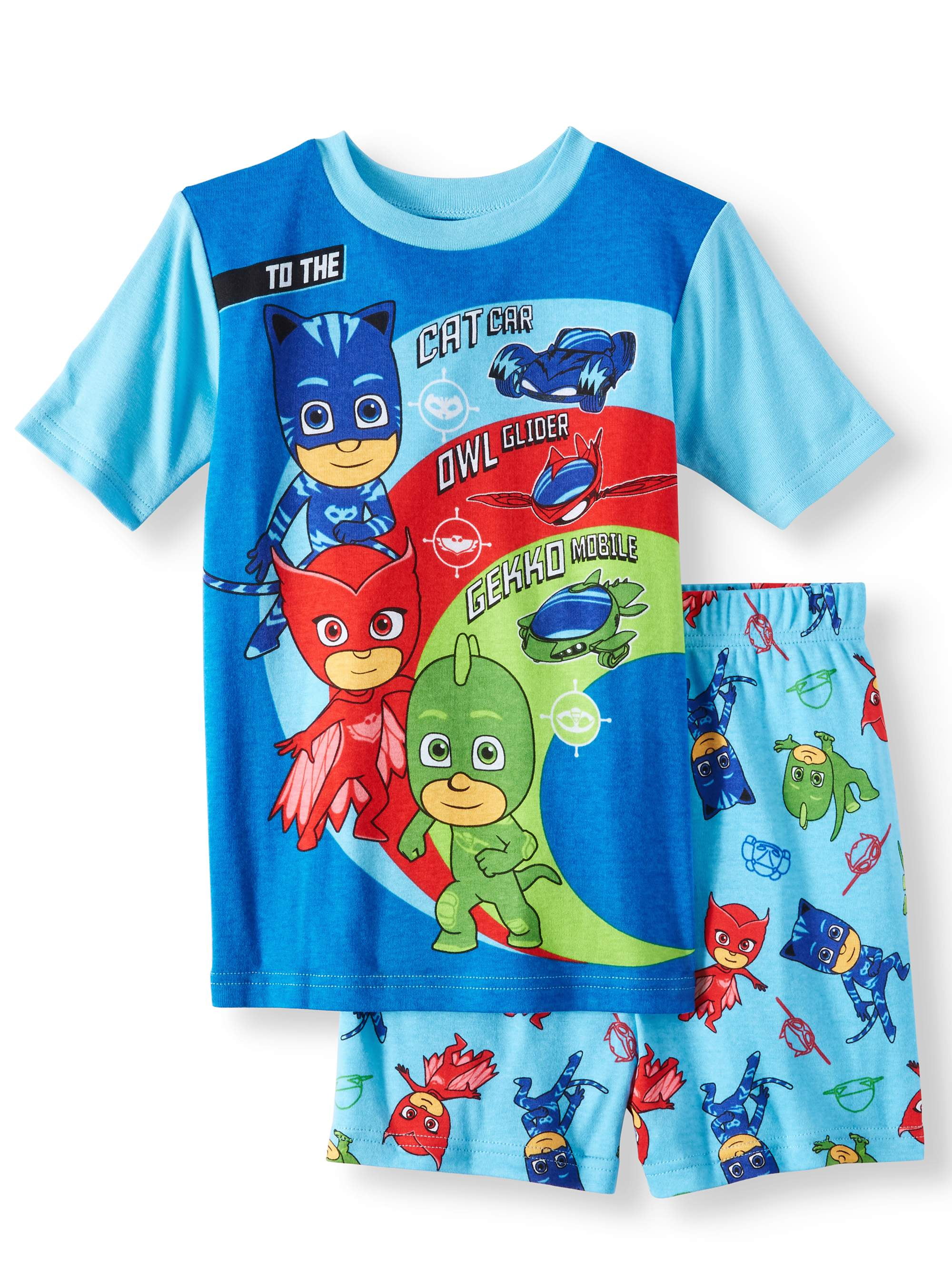 PJ Masks Boys' PJ Masks Cotton 2 Piece Pajama Sleep Set (Little Boy