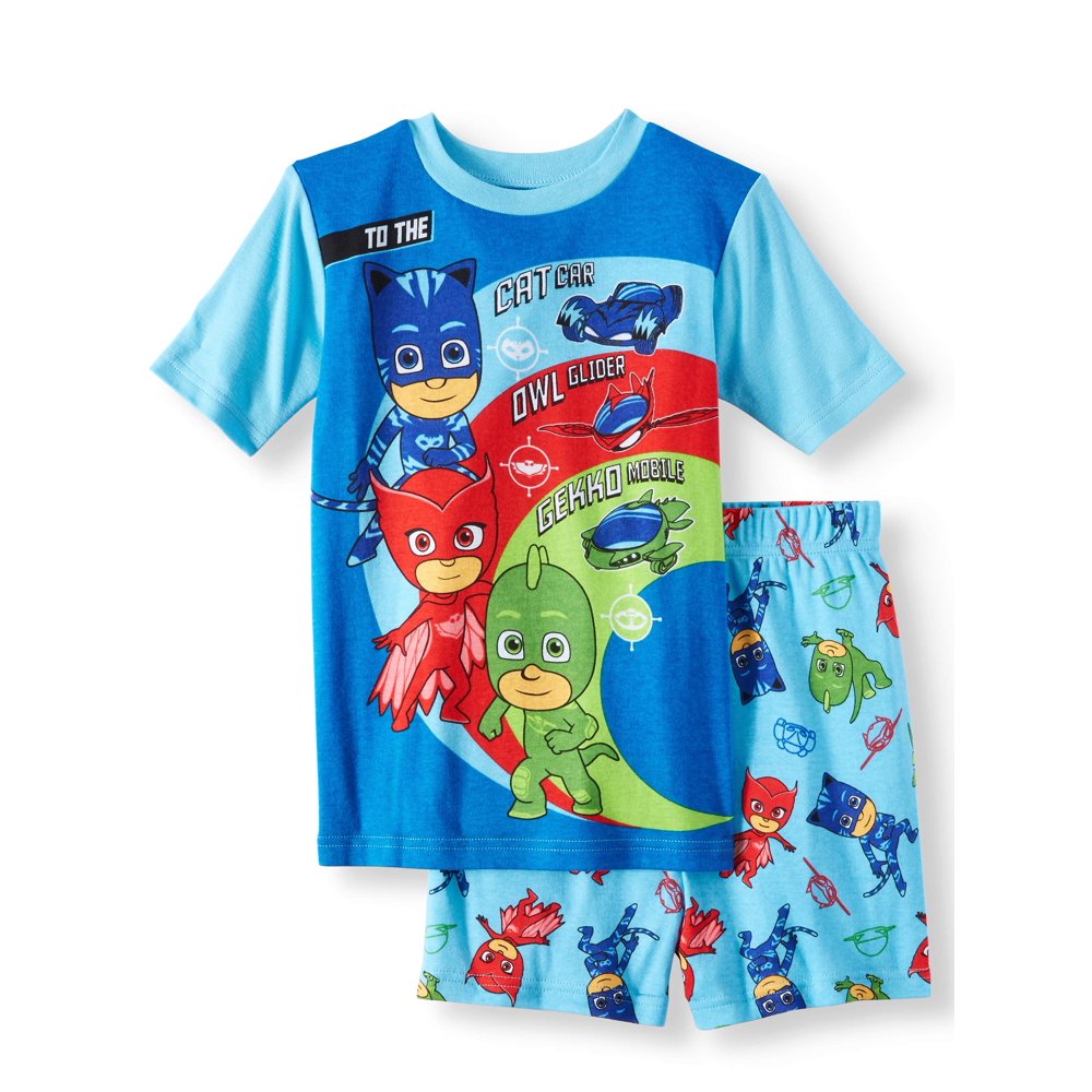 PJ Masks Boys' PJ Masks Cotton 2 Piece Pajama Sleep Set (Little Boy & Big Boy)