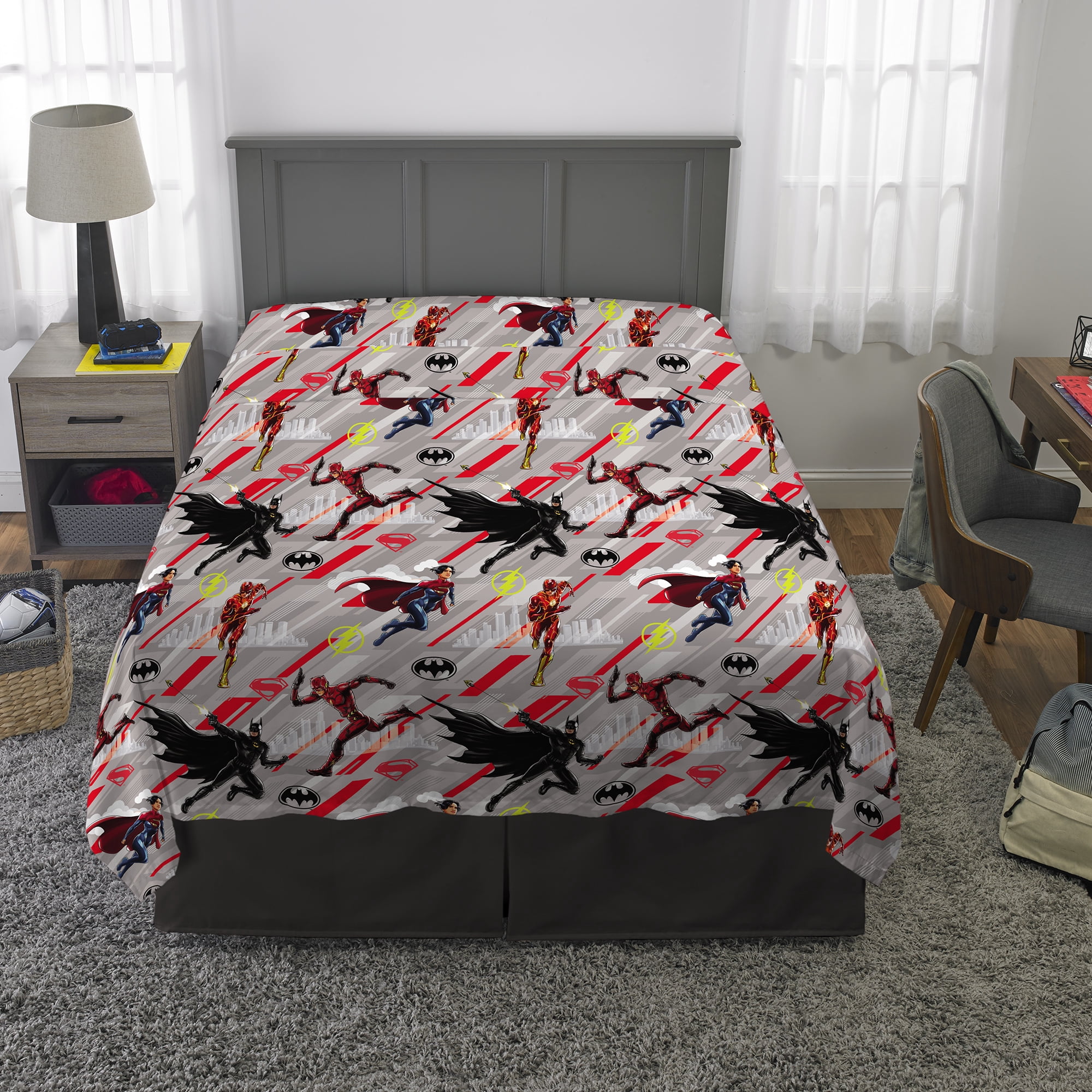 Flash Kids Full Bed-in-a-Bag, Comforter and Sheets, Warner Brothers