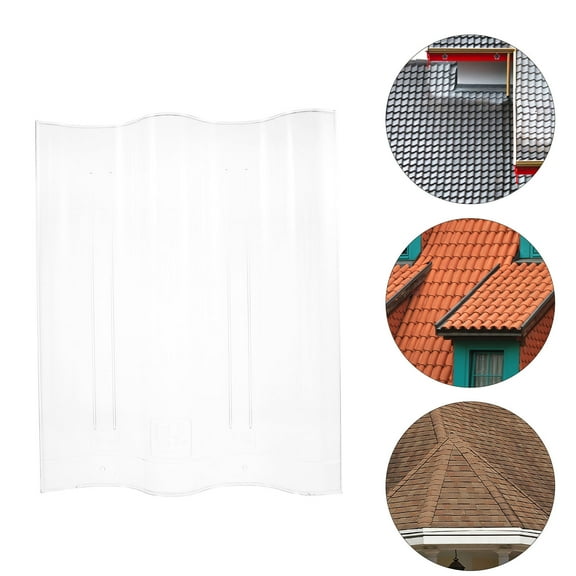 Raindrops 1Set Clear Greenhouse Roof Panels Seamless Look Long-term Use For Greenhouse Indoor Space