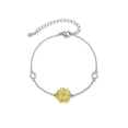 thumbnail image 1 of Pulseras De Girasol Plata 925 Joyeria Regalo Para Mujeres Plateado Xtellar amarillo, 1 of 4