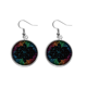 thumbnail image 1 of Rabow rotatg notas de musica negra Pendientes pendientes de plata colgantes joyas señora Unbranded M, 1 of 3