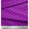thumbnail image 3 of Soimoi Purple Velvet Fabric Pink Heart Print Fabric by Yard 58 Inch Wide, 3 of 3