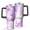 Black-2, variant on 40oz Tumbler with Handle and Straw, Vacuum Insulated Stainless Steel Travel Mug, Fits Car Cup Holder, Liquid & Marble Print