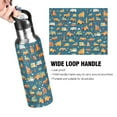 thumbnail image 2 of Cartoon Truck Cars Water Bottles Insulated Thermos Kids Stainless Steel Bottle with Straw Lid Flask Leakproof for Sports Gym 20 oz, 2 of 6