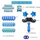 thumbnail image 2 of Juego de globos para fiesta del Día del Padre, lámina azul y negra, 25 unidades, 2 of 2