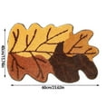thumbnail image 3 of TIELUTT Holiday Gratitude Thanksgiving Themed Unique Maple Leaf Bath Mat Absorbent Non Full Size Throw Blanket Cute Fall Throw Blankets Area Rug and Set Extra Long Throw Cute Small Rugs for Bedroom, 3 of 7