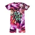 thumbnail image 4 of Demon Slayer Baby Romper Short Sleeve Bodysuits Soft Rompers Summer Clothes One-Piece Jumpsuits Outfits 12-18M, 4 of 7