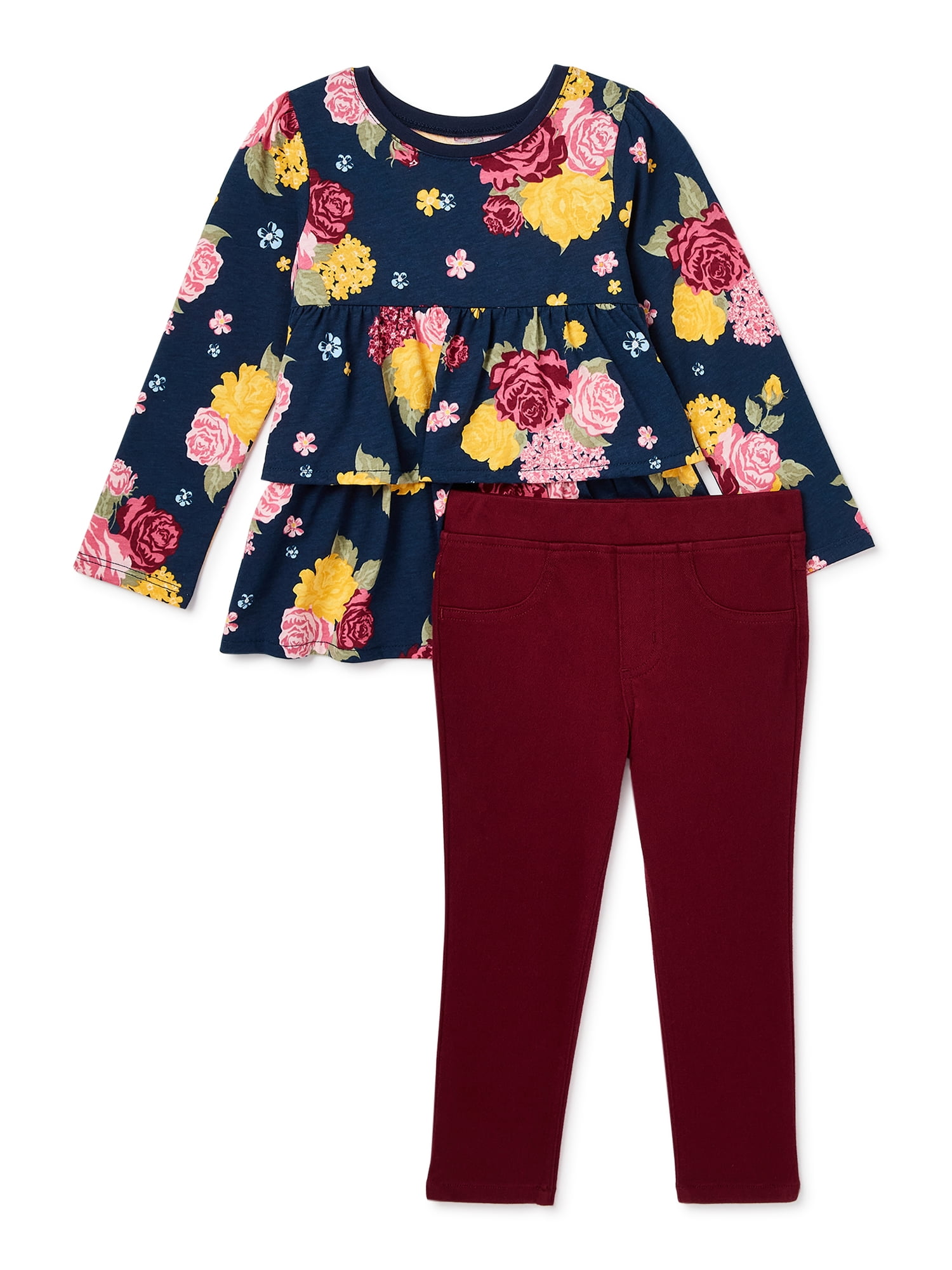 Garanimals Toddler Girls’ Mix & Match Outfits Kid-Pack, 8-Piece, Sizes 12M-5T