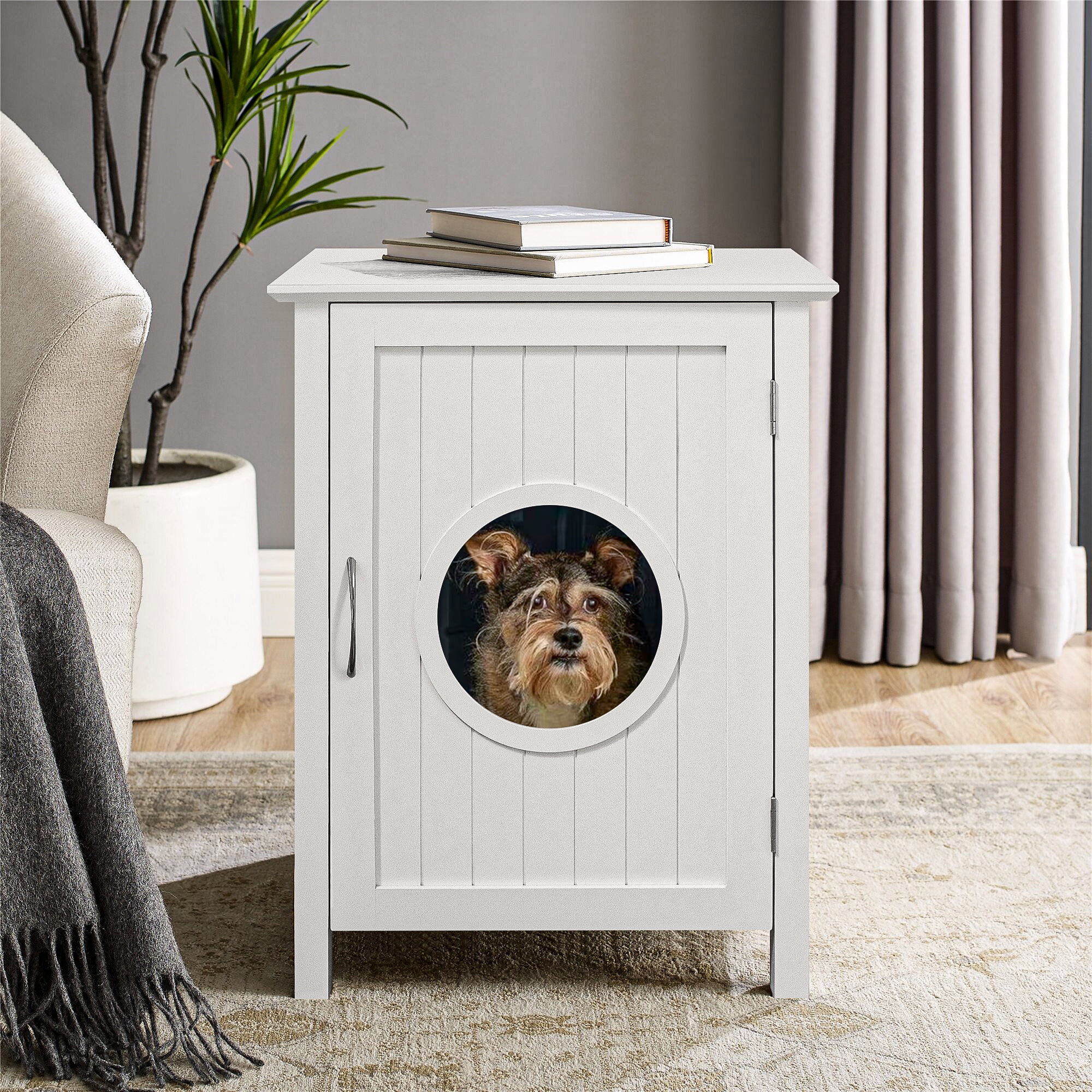 Pefilos 35" Cat Litter Box Enclosure Furniture with Storage Compartments and Scratcher, Wood Enclosed Cat House Condo for Indoor, Black Pefilos 35" Cat Litter Box Enclosure Furniture with Storage Compartments and Scratcher, Wood Enclosed Cat House Condo for Indoor, Black