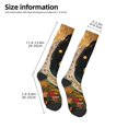 thumbnail image 2 of Fotbe Abstract Gold Floral Galaxy Calcetas Divertidas Estampadas para Hombre y Mujer, Calcetas de Algodón hasta la Rodilla para Caminar, Correr, Enfermería y Embarazo, 2 of 6