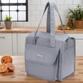 thumbnail image 5 of Unique Bargains Insulated Lunch Bag for Office, Travel, Picnic Gray, 5 of 6